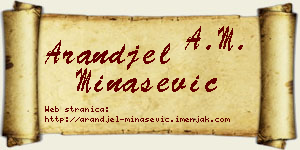 Aranđel Minašević vizit kartica